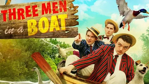 Three men in a boat