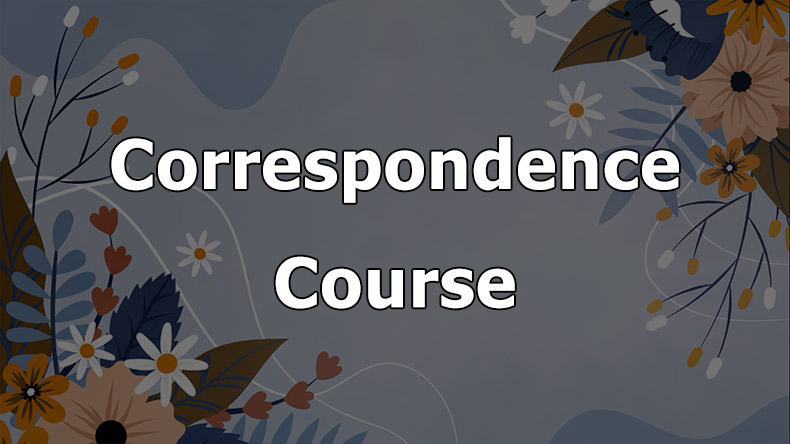 Correspondence Course